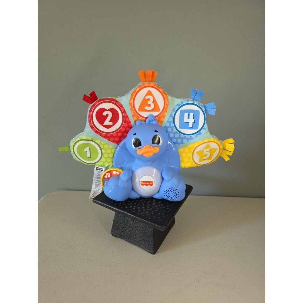 Fisher-Price HMF12 Multicolor Peacock Learning Toy Numbers & Letters